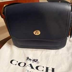 Coach Rambler Navy Crossbody bag